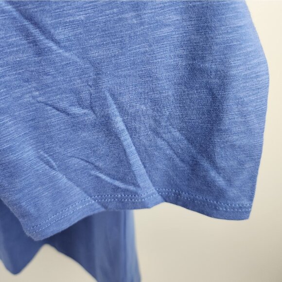 J Jill Womens Tunic 4X Plus Blue 3/4 Sleeve Woven V-Neck Pullover KTP117694 NWT - Picture 5 of 8